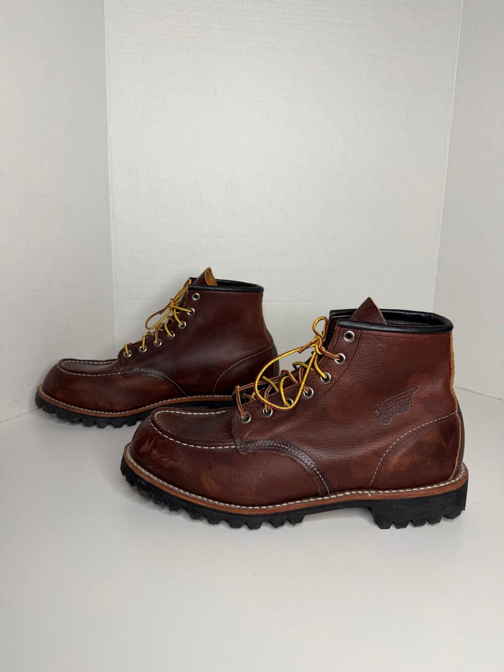 Red Wing Heritage 8146 Roughneck Brown Leather Boots EUC Size 9.5